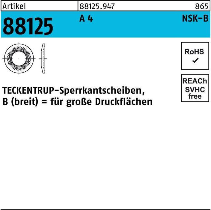 Immagine prodotto Teckentrup Rondella di bloccaggio R 88125 NSK-B 10 A 4