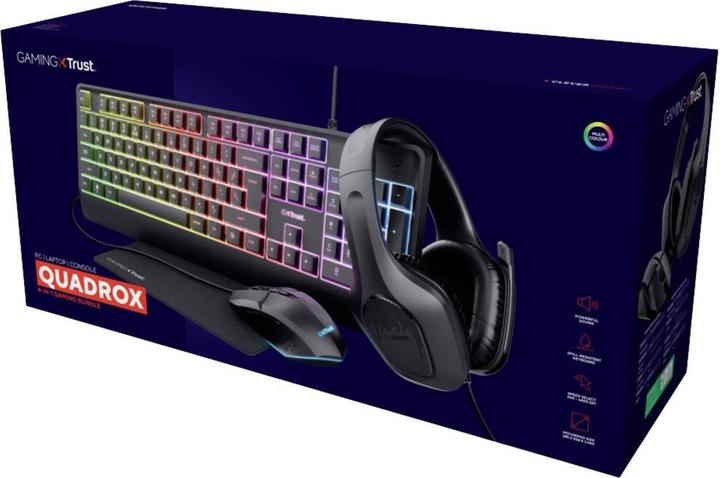 Produktbild Trust GXT 792 Quadrox 4-in-1 Gaming Bundle (US, Kabelgebunden)
