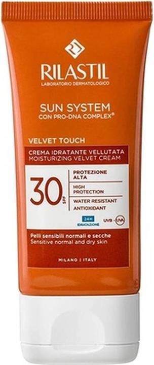 Produktbild Rilastil Sun System Velvet Cream SPF30 Face Sunscreen Protection 50ml (Sonnencreme Gesicht, SPF 30, 50 ml)