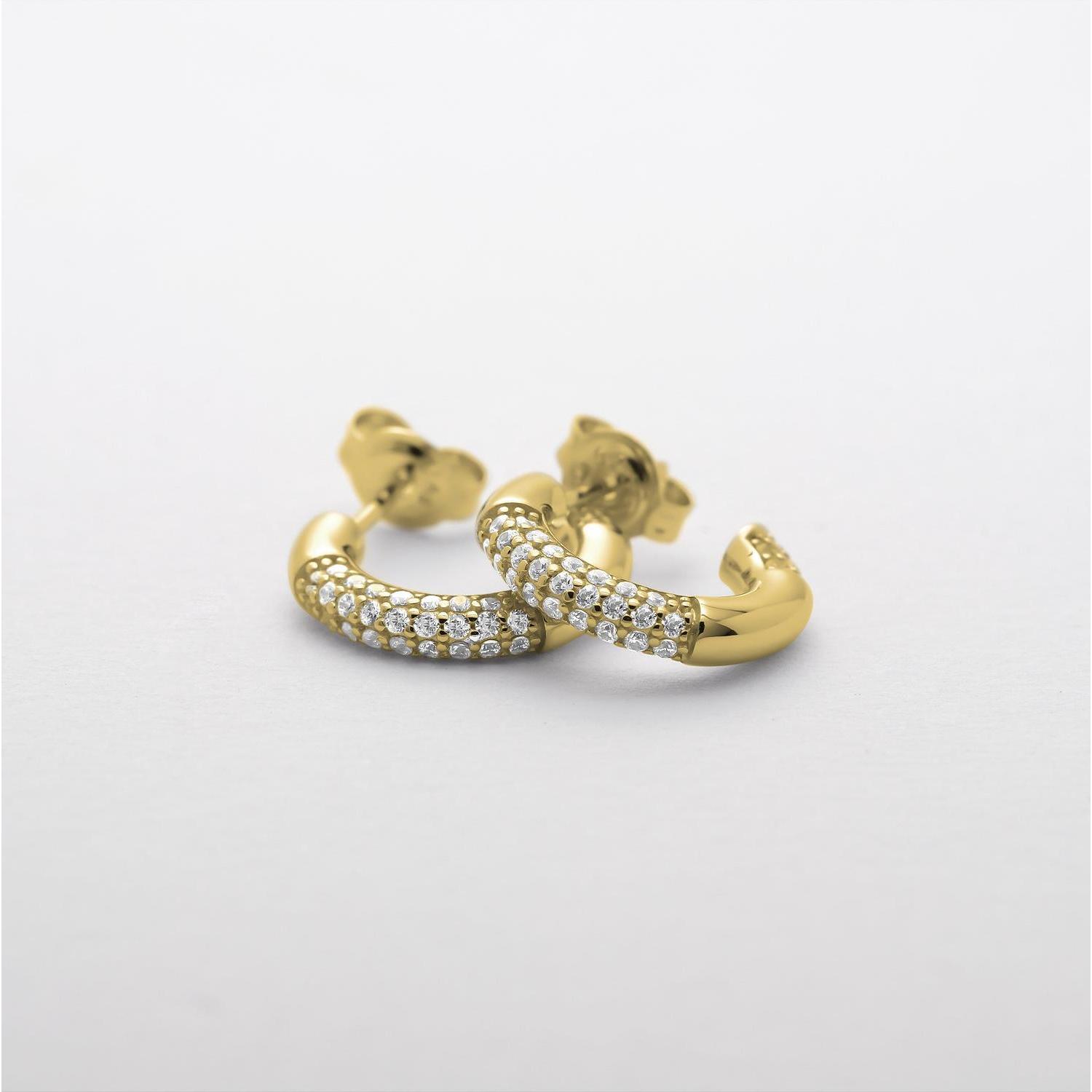 Thumbnail - Esprit, Ohrringe, Creolen Pave, (925er Silber)