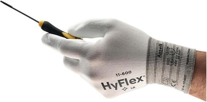 Image du produit Ansell Gants HyFlex 11-600 taille 10 blanc EN 388 EPI catégorie II (10)