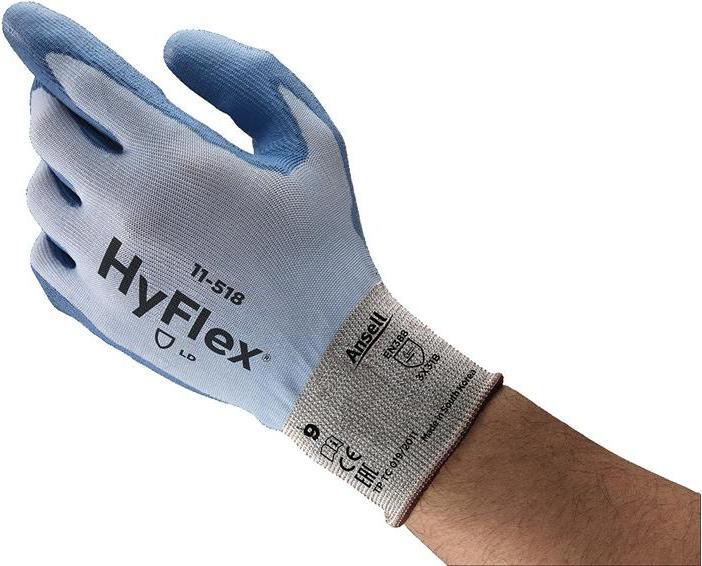 Produktbild Ansell Schnittschutzhandschuhe HyFlex® 11-518 Grösse 10 blau EN 388 PSA-Kategorie II (10)