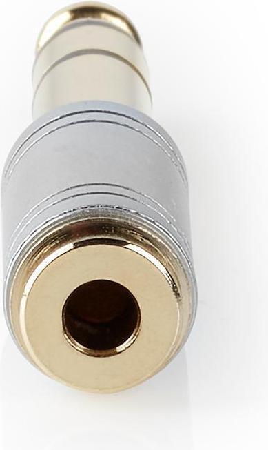 Productafbeelding Nedis Stereo Audio Adapter | 6,35 mm mannelijk | 3,5 mm vrouwelijk | Verguld | Recht | Metaal | Zilver (Jack adapter)