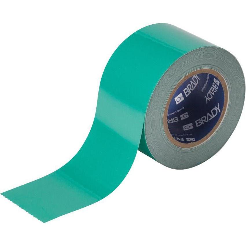 Brady, Etiketten, B-505, ToughStripe COLD, Bodenmarkierbänder, Polyester, Grün, 76.20 mm x 30.48 m