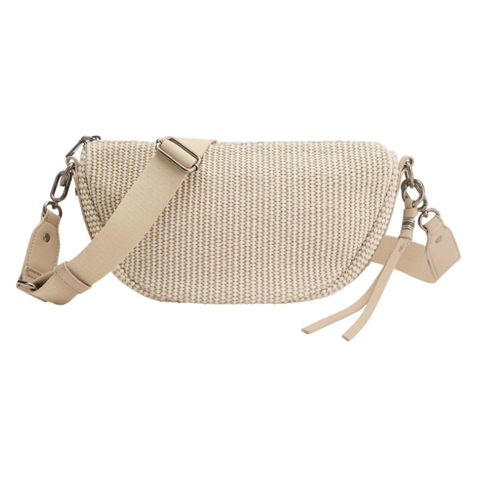 FredsBruder, Damen, Handtasche, City - Beach - Repeat Halfmoon Bag, Beige