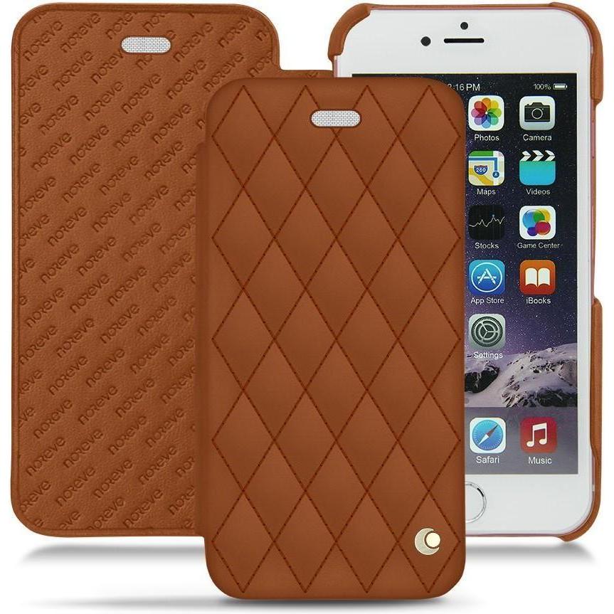 Thumbnail - Noreve Lederschutzhülle horizontal (Apple iPhone 6s Plus), Smartphone Hülle, Braun