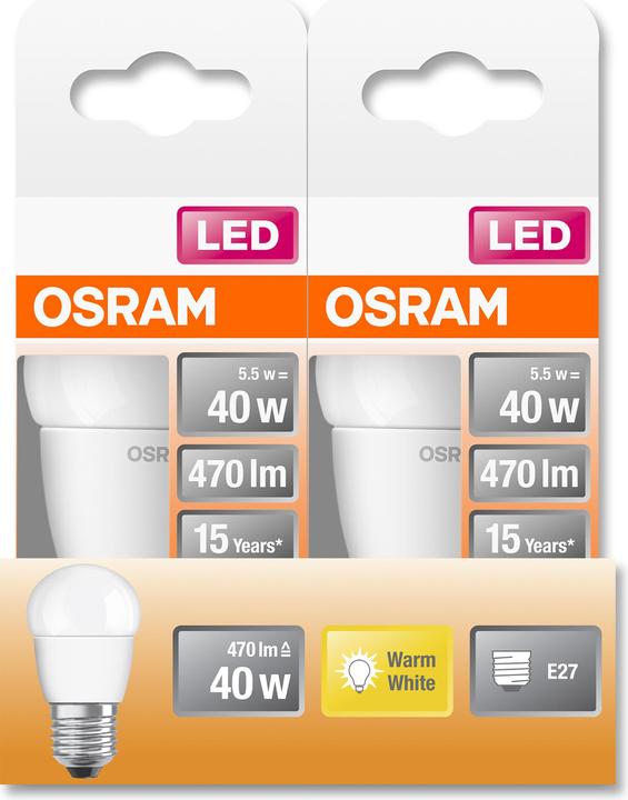 Image du produit Osram Star Classic P (E27, 40 W, 470 lm, 1 x, F)