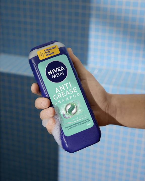 Image du produit NIVEA Shampoo mit Salbei für fettiges Haar für Herren (Antifettshampoo) Farbton: 500 ml (500 ml)