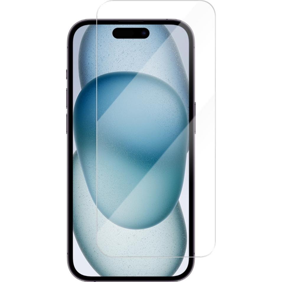 Screenguard Apple iPhone 15 Panzerglas Schutzfolie Case Friendly Design (1 Stück, Apple iPhone 15), Smartphone Schutzfol...