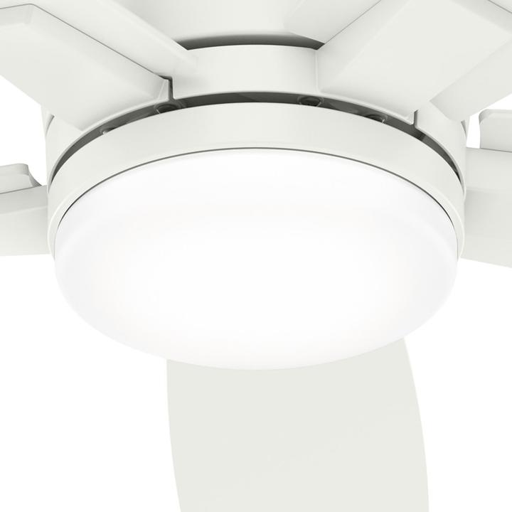 Actual product image Hunter Fans Deckenventilator Valencia Weiss mit LED & Fernbedienung (42 dB)