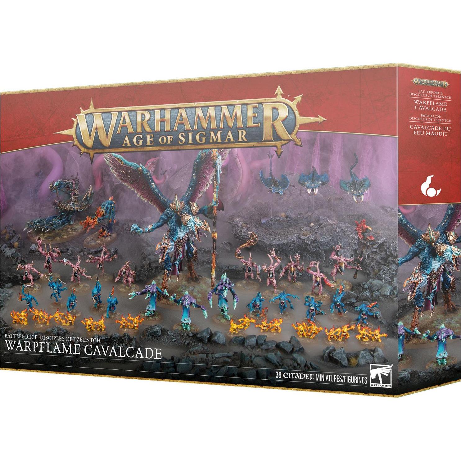 Games Workshop Warhammer AoS - Battleforce Disciples of Tzeentch : Cavalcade du Feu Maudit (Materiale sintetico)