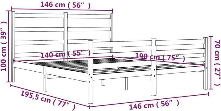 Image du produit vidaXL Serena (140 x 190 cm)