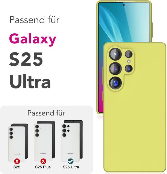 Produktbild Nalia Phoenix - Abwischbare Flüssigsilikon Hülle - Easy Clean Liquid Silicone Cover (Samsung Galaxy S25 Ultra)