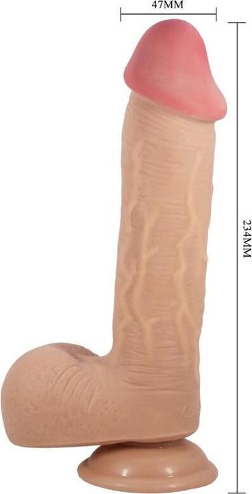 Produktbild Pretty Love Sliding Skin Series Realistischer Dildo Mit Sliding Skin Saugnapfleisch 23,4 cm