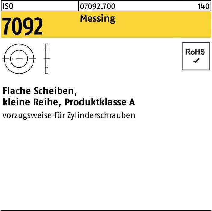 Produktbild Unterlegscheibe ISO 7092 10 Messing