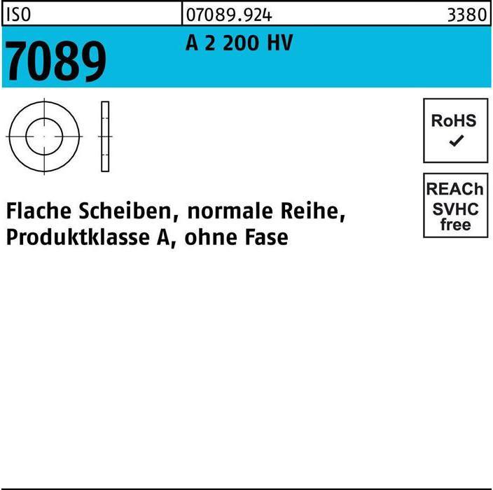 Actual product image Bufab Washer ISO 7089 without chamfer 10 A 2 200 HV