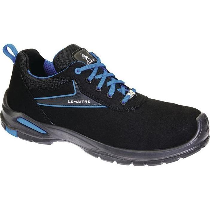 Lemaitre, Sicherheitsschuhe, Sicherheitsschuh Paul Grösse 45 schwarz/blau S3 SRC ESD EN ISO 20345 Mikrofaser (S3, 45)
