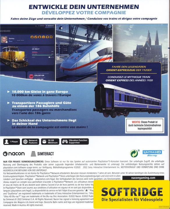 Immagine prodotto Nacon Gaming Train Life: A Railway Simulator (PS5, DE, FR)
