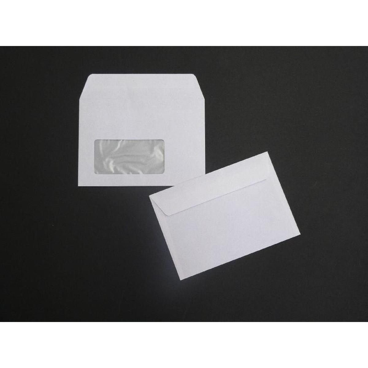 Thumbnail - Blanke, Briefumschlag, Briefumschläge C6 80g/qm haftklebend Fenster VE=1000 Stück weiss (C6, 1000 x)