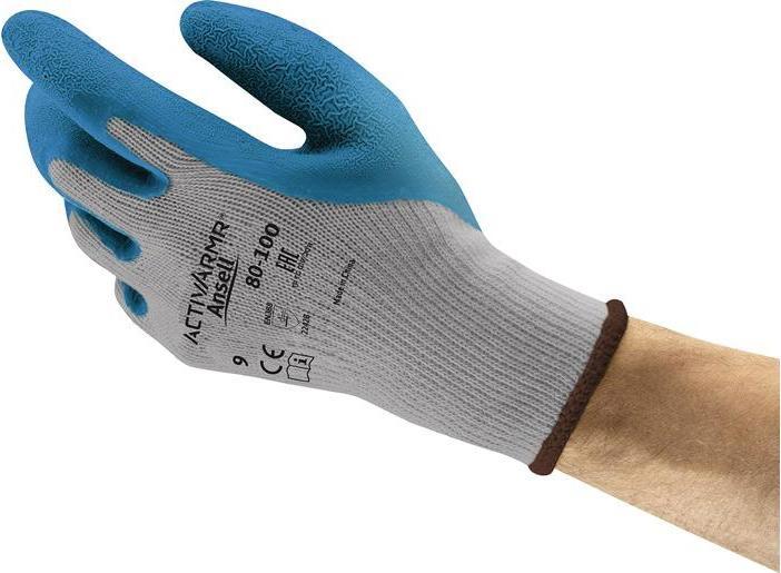 Ansell Handschuhe ActivArmr® 80-100 Grösse 10 blau/grau EN 388 PSA-Kategorie II (10)