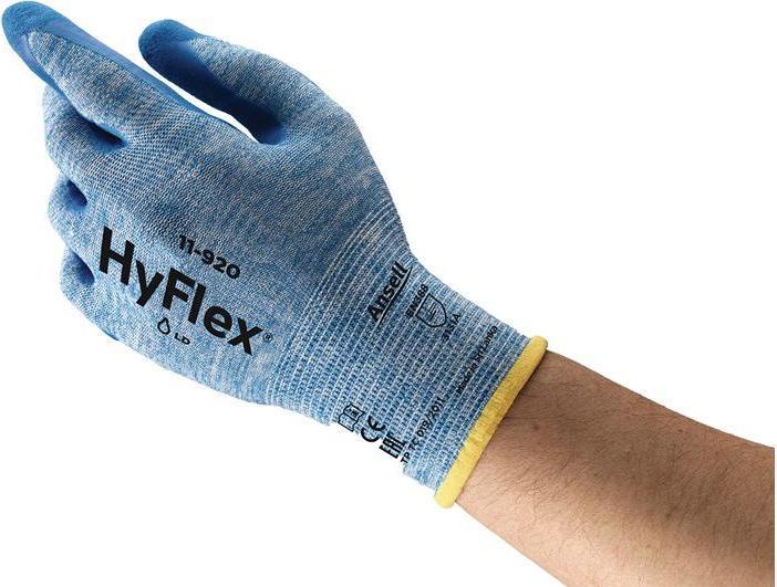 Ansell Handschuhe HyFlex® 11-920 Grösse 9 blau EN 388 PSA-Kategorie II (9)