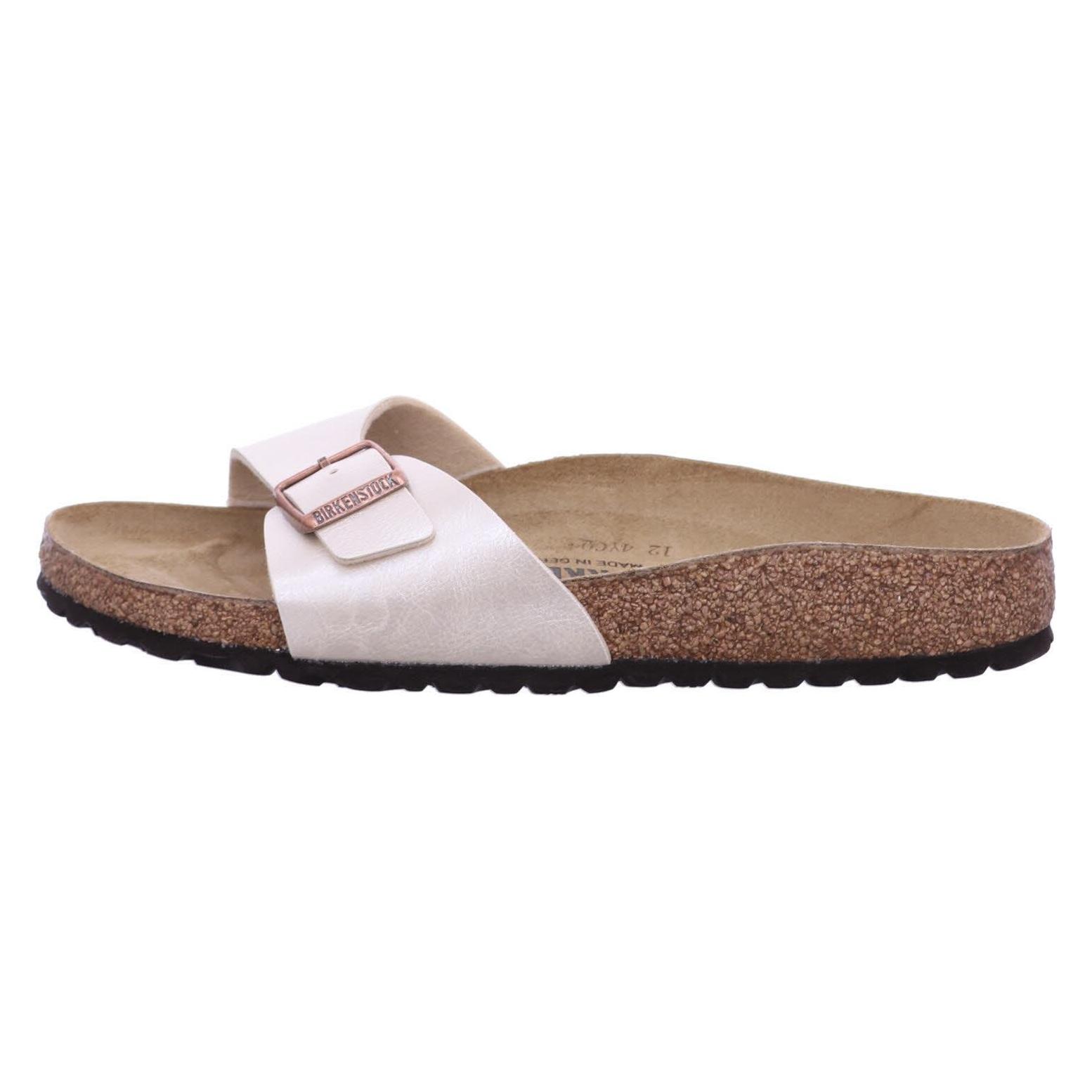 Birkenstock, Damen, Sandalen, Madrid Birko-Flor Graceful Schmal, Weiss, (38)