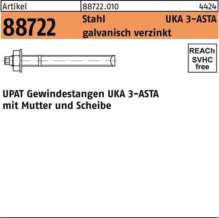 Actual product image Upat Anchor bar R 88722 (10 pcs.)