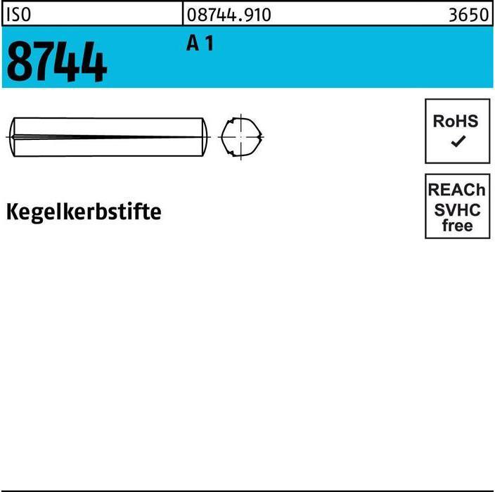 Produktbild Kegelkerbstift ISO 8744 6 x 20 A 1 ISO 8744