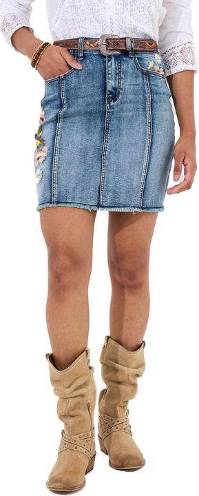 Actual product image Joe Browns Floral Embroidered Denim Skirt (34)