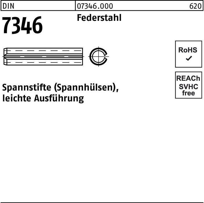 Actual product image Dowel pin DIN 7346/ISO 13337 2.5 x 20 spring steel light version DIN 7346