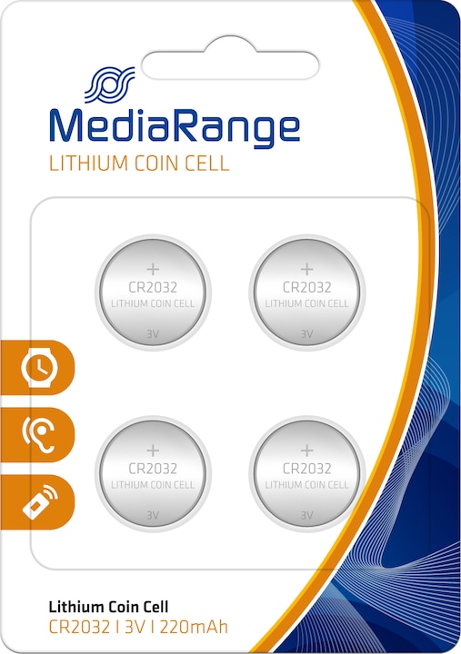 Immagine prodotto MediaRange Cr2032 (4 pz., CR2032, 220 mAh)