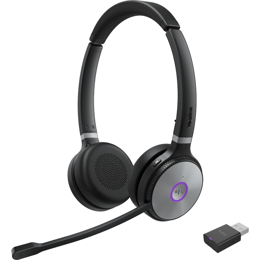 Yealink WH6X (Kabellos, USB-A), Office Headset, Schwarz