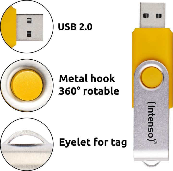 Image du produit Intenso USB Flash Drive Office Line 3543595 3.2 5St. Multipack - 64 GB (64 Go, USB-A)
