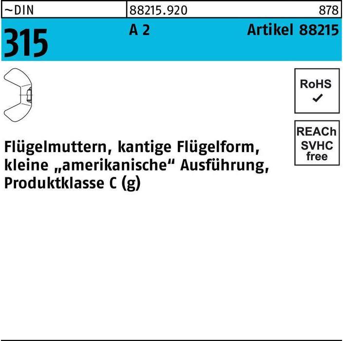Produktbild Flügelmutter R 88215 M 6 A 2