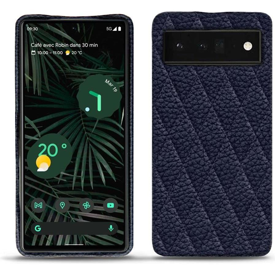 Noreve Lederschutzhülle (Google Pixel 6 Pro), Smartphone Hülle, Violett