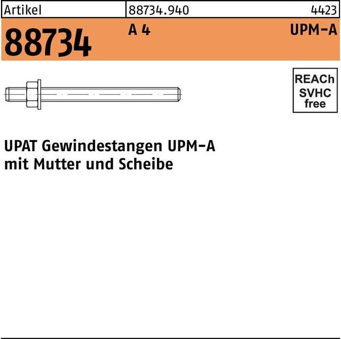 Produktbild Upat Ankerstange R 88734 UPM-A M 8/130 A 4 A 4 (10 Stk.)