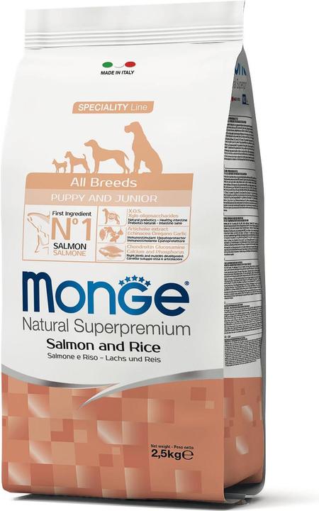 Immagine prodotto Monge Speciality Line All Breeds Puppy Salmon & Rice (Junior, 1 pz., 2500 g)