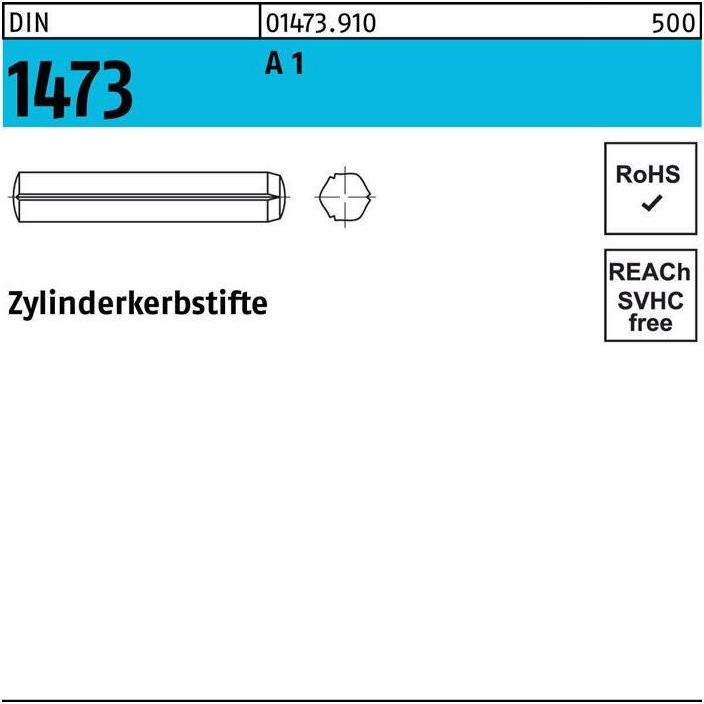 Thumbnail - Zubehör Befestigungstechnik, Zylinderkerbstift DIN 1473 2 x 12 A 1 DIN 1473