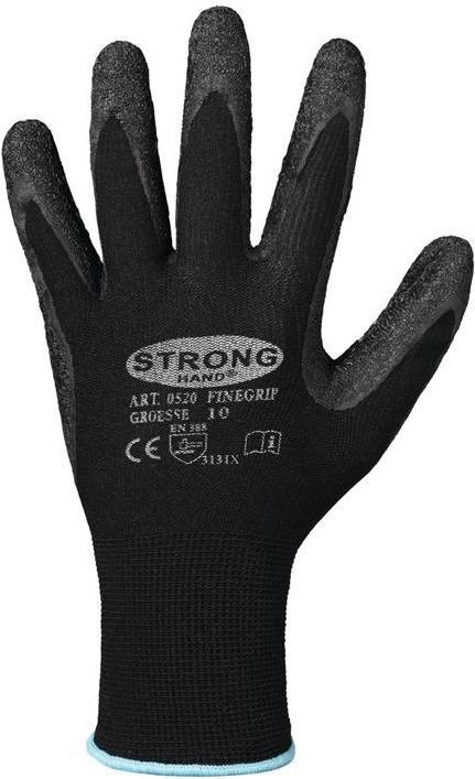 Stronghand Gloves Finegrip size 12 black EN 388 PPE category II