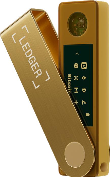 Produktbild Ledger Nano X - Gold (Bitcoin, Ethereum Classic, Litecoin, Dogecoin, Dash, Weitere)