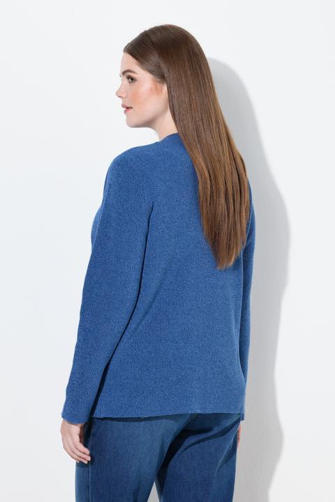 Produktbild Ulla Popken Strickjacke, Schleifenverschluss, Rundhals (60)