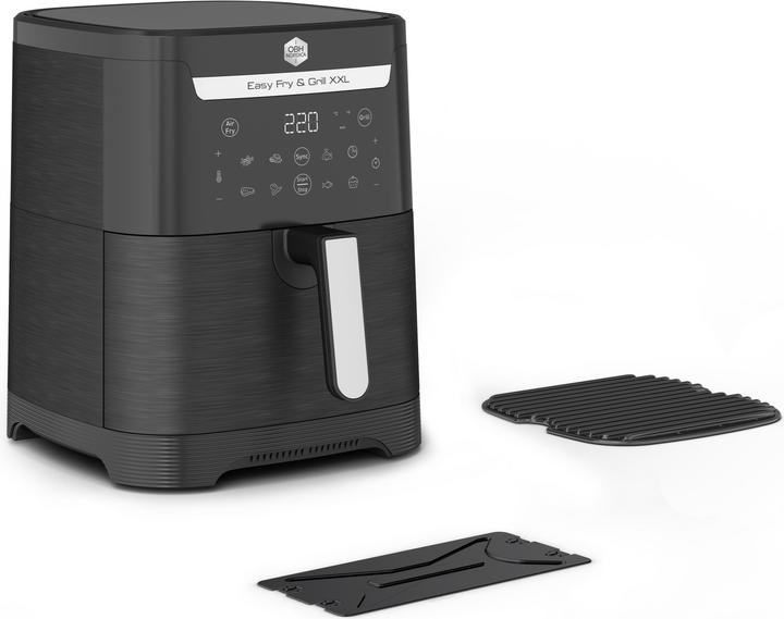 Actual product image OBH Nordica Easy Fry & Grill XXL 2-in-1 -airfryer, musta