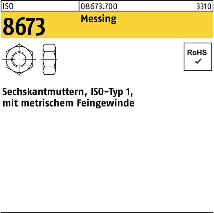 Immagine prodotto Dado esagonale ISO 8673 M 8 x 1 ottone (M8)