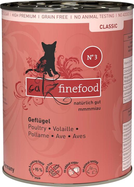 Actual product image Catz Finefood No.03 Poultry (Adult, 1 pcs., 400 g)