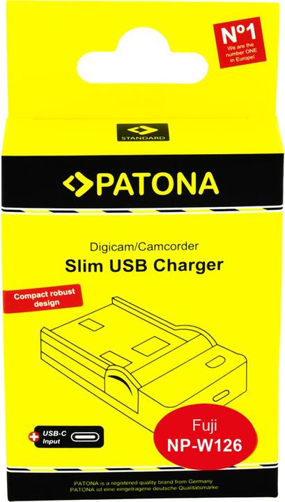 Produktbild Patona Micro USB Ladegerät zu Fuji NP-W126 (Kamera Akku Ladegerät)