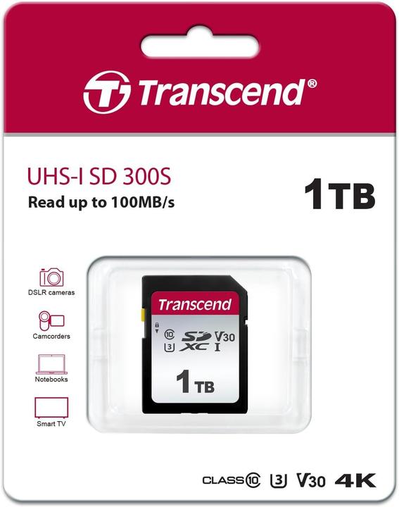 Productafbeelding Transcend SDC300S (1000 GB, SDXC, U3, UHS-I)