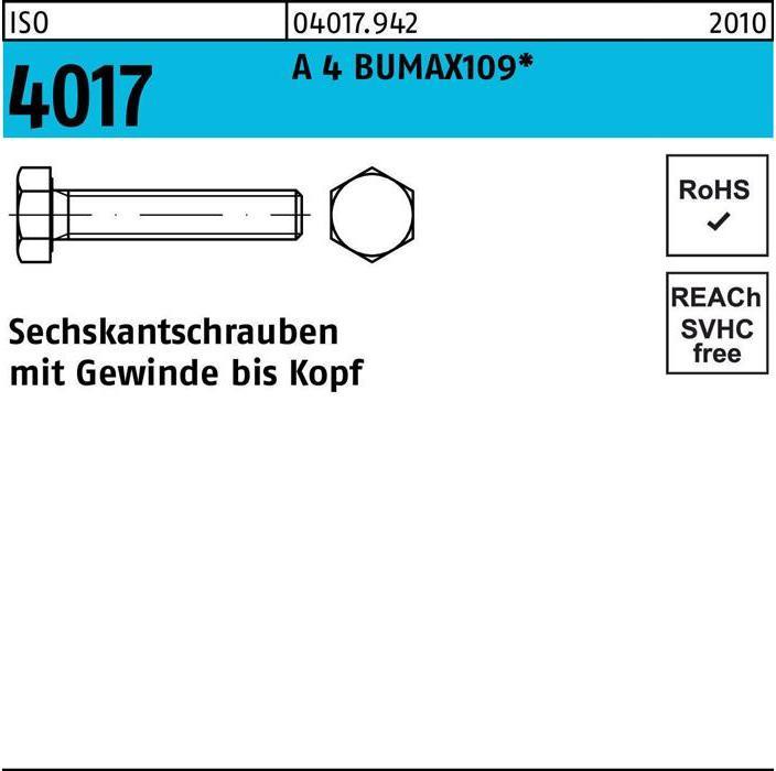 Produktbild Bufab Sechskantschraube ISO 4017 VG M 12 x 30 A 4 BUMAX109 (25 Schrauben pro Stück)
