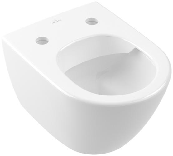 Actual product image Villeroy & Boch Subway compact 2.0 low-level WC with DirectFlush open splash rim with CeramicPlu