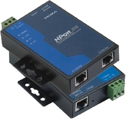 Moxa NPort 5210, LAN RS232 Server, 2 Port (RJ45, RJ45 (1x))