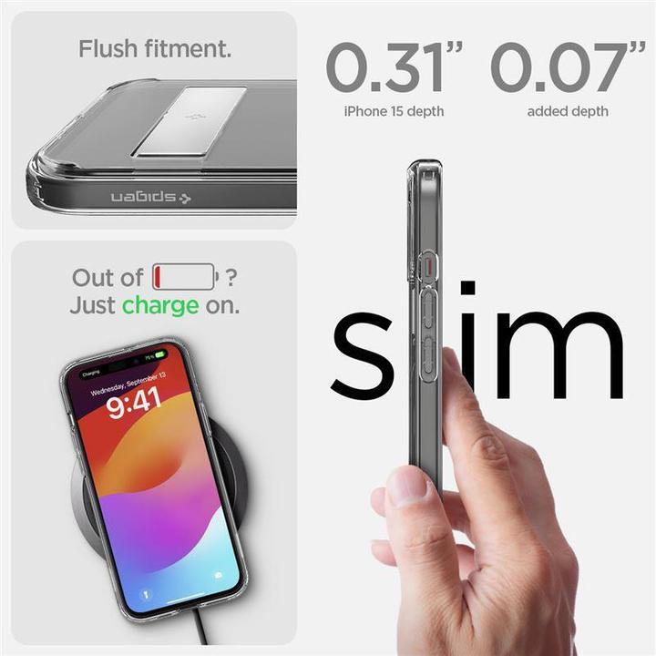 Actual product image Spigen Ultra Hybrid S MagFit for iPhone 15 Black (Apple iPhone 15)